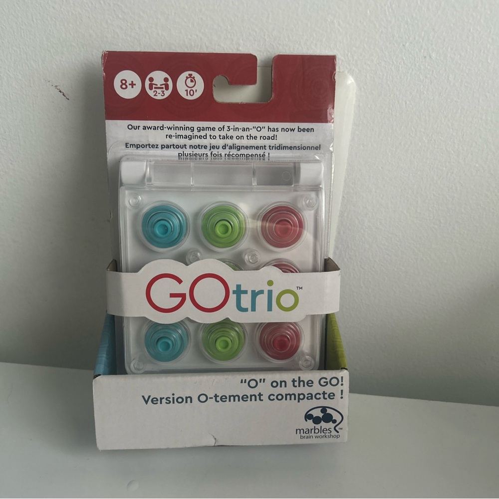 NEW GO TRIO Travel Edition "O" on the Go! MARBLES BRAIN WORKSHOP GAME PUZZLE